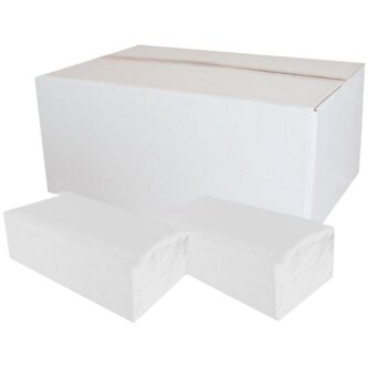 Papírové ručníky ZZ do zásobovače, 2vrstvé, extra bílé, 3000 ks