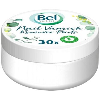 Bel Beauty odlakovací vlhčené tampony na nehty bez zápachu 30 ks
