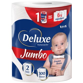 Deluxe Jumbo 300 útržků 2vrstvý papírový ručník