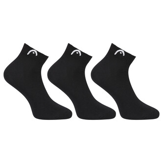 3PACK ponožky HEAD kotníkové černé (701229017 001) M