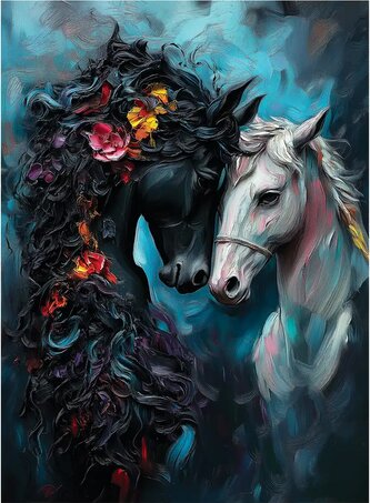 ANATOLIAN Puzzle Černá a bílá 1000 dílků