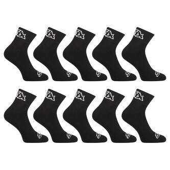 10PACK ponožky Styx kotníkové černé (10HK960) L