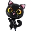 Fóliový balonek Černá kočka 72×45 cm
