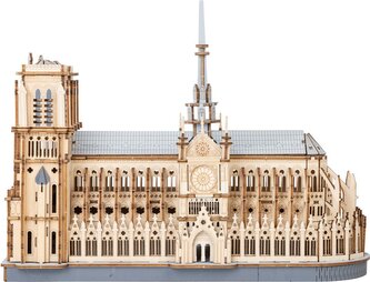 ROBOTIME Rowood 3D dřevěné puzzle Katedrála Notre-Dame 330 dílků