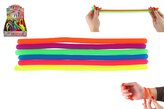 Hračka antistresová natahovací silikon 27cm 6 druhů 60ks v boxu