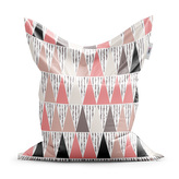 Sedací vak Tříbarevné jehlany: 200x140 cm