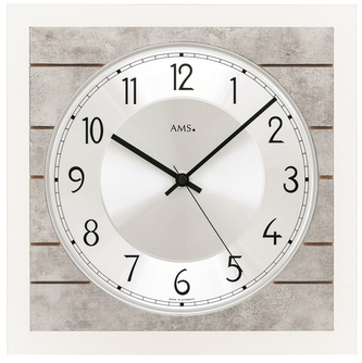 Designové nástěnné hodiny 5564 AMS řízené rádiovým signálem 25cm