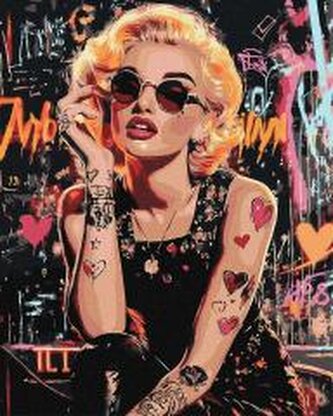 Malowanie po numerach - Buntowniczka Monroe