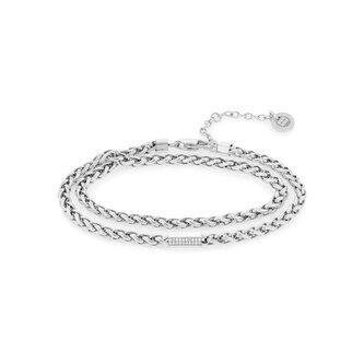 Módní ocelový dvojitý náramek 2780875 Tommy Hilfiger