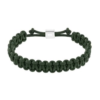 Zelený paracord náramek Braided 2790495 Tommy Hilfiger
