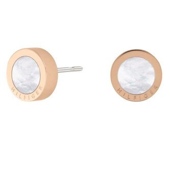 Romantické bronzové náušnice pecky Iconic Circle 2780663 Tommy Hilfiger