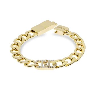 Stylový pozlacený náramek s krystaly Fashion LJ2642 Liu Jo