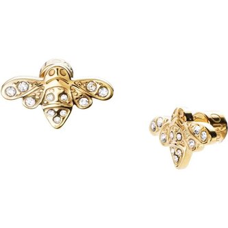 Krásné pozlacené náušnice Včeličky Teen LJ1889 Liu Jo