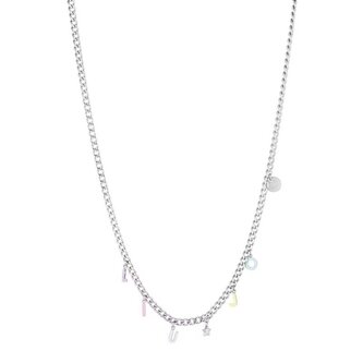 Hravý ocelový náhrdelník s přívěsky Icona LJ1716 Liu Jo