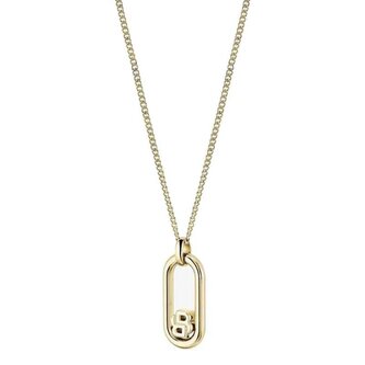 Módní pozlacený náhrdelník Double B 1580627 Hugo Boss