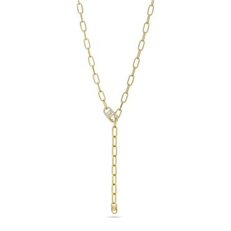 Dlouhý pozlacený náhrdelník s krystaly Fashion LJ2619 Liu Jo