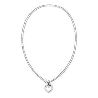 Luxusní dvojitý náhrdelník se srdcovým přívěskem Toggle Heart 2780967 Tommy Hilfiger