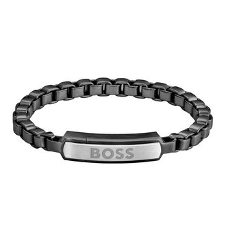 Stylový pánský náramek z oceli Devon 1580598 Hugo Boss / Délka: 17,5 cm