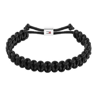 Černý paracord náramek Braided 2790496 Tommy Hilfiger