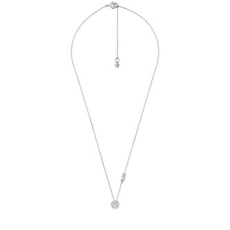 Něžný stříbrný náhrdelník se zirkony MKC1208AN040 Michael Kors