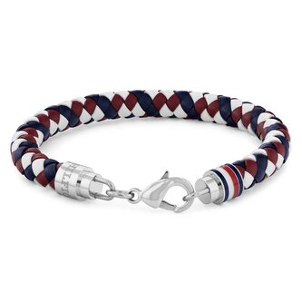 Kožený tricolor náramek pro muže Tyson 2790633 Tommy Hilfiger