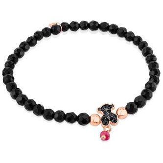 Onyxový náramek s medvídkem Motif 314931650-S Tous