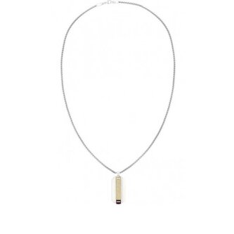 Stylový bicolor náhrdelník Psí známka 2790318 Tommy Hilfiger