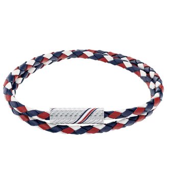 Stylový dvojitý kožený náramek 2790472 Tommy Hilfiger