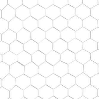 Síť kopaná SEDCO Polyester Fibre 7,32x2,44x1,7/2m - SET NA DVĚ BRANKY - bílá (Polyester)