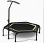 Trampolína s madlem SEDCO HEXAGON S600 - 122 cm - Černá (Kov)