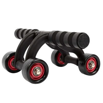 Posilovací kolečko AB118 33x17x10 cm - černá (Plast)