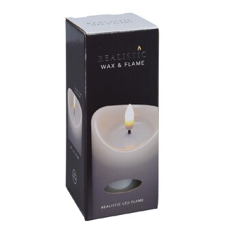 LED svíčka 70x150mm bílá