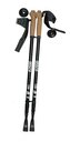 Trekové hole Sedco NORDIC WALKING ALU7075 černé vel. 65-140 cm - černá (Hliník - ALU)