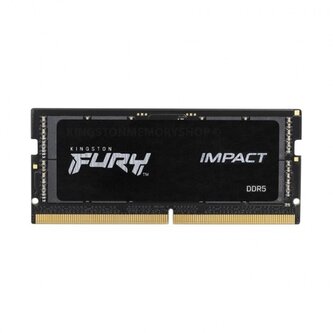 Kingston FURY Impact SO-DIMM DDR5 16GB 6400MHz CL38 1x16GB Black