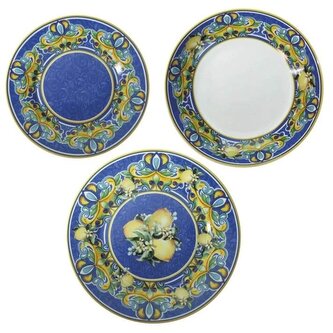 Jídelní 18-ti dílná porcelánová sada talířů Citrus BRANDANI