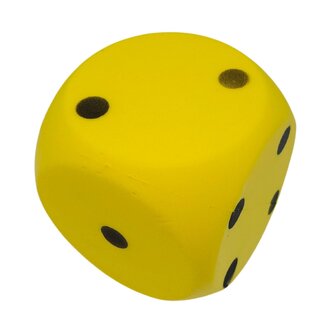 Pěnová kostka XXL, žlutá