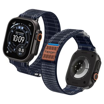 Spigen Fabric Band (hook-and-loop), navy - Apple Watch 49mm/46mm/45mm/44mm