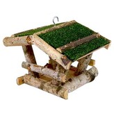 Krmítko pro ptactvo 20 x 21 x 17 cm, tráva