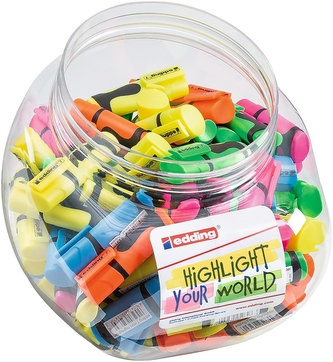 Zvýraznovace EDDING mini 7, displej 100 ks neonových barev