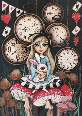 MAGNOLIA Puzzle Alenka a čas 1000 dílků