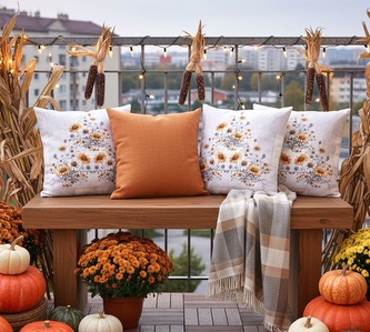 Návlek na polštář, Kopretinky, 40 x 40 cm