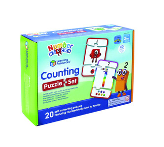Learning Resources - Sada puzzle s číselnými bloky pro počítání