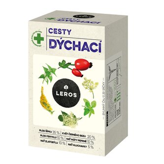 LEROS Bylinný čaj Cesty dýchací - nálev. sáčky (20 x 1,5 g) - posílí obranyschopnost a uvolní dýchací cesty LEROS Bylinný čaj Cesty dýchací - nálev. sáčky (20 x 1,5 g) - posílí obranyschopnost a uvolní dýchací cesty