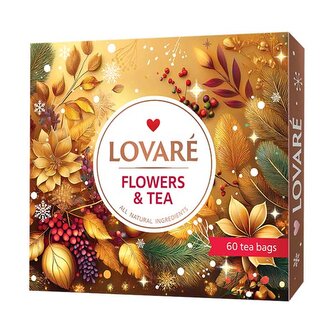Kolekce čajů Lovaré Portfolio Flowers & Tea Winter Collection (60 sáčků) 102,5 g