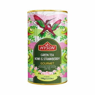 Zelený aromatizovaný čaj Hyson Kiwi Strawberry – 100 g Zelený aromatizovaný čaj Hyson Kiwi Strawberry – 100 g