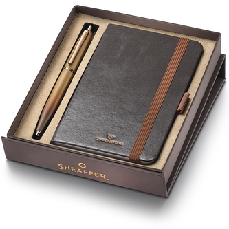 Sheaffer, kuličkové pero VFM Coffee edition + zápisník