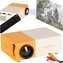Mini projektor pro děti LED TFT LCD 1920x1080 24-60" žluto-bílý
