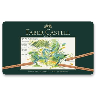 Umělecké pastely Faber-Castell Pitt Pastel - plechová krabička, 36 ks