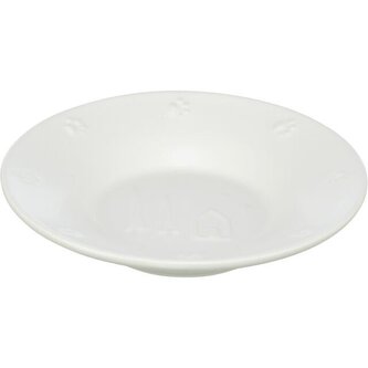 Vánoční keramická miska, 0.2 l/ø 16 cm, bílá