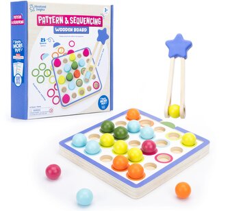 Learning Resources - Dřevěná deska se vzory a sekvencemi